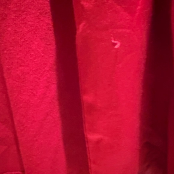 PJ Harlow 3 Piece Pajama Set Red Satin Camisole Shorts Ribbed Cardigan M - Picture 10 of 11